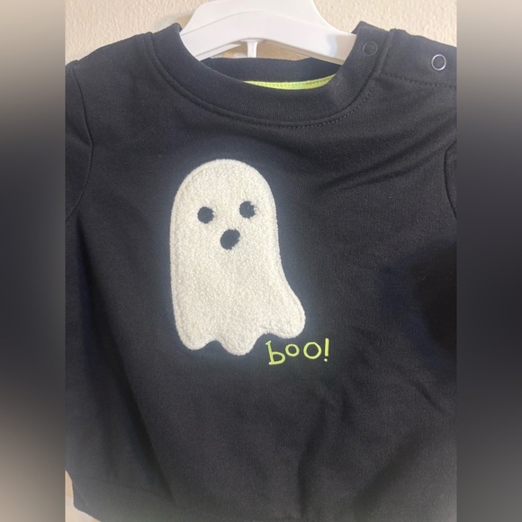 Baby Cat & Jack Ghost Graphic Matching Set Sweatshirt and Pants Size 6-9M - Picture 5 of 6